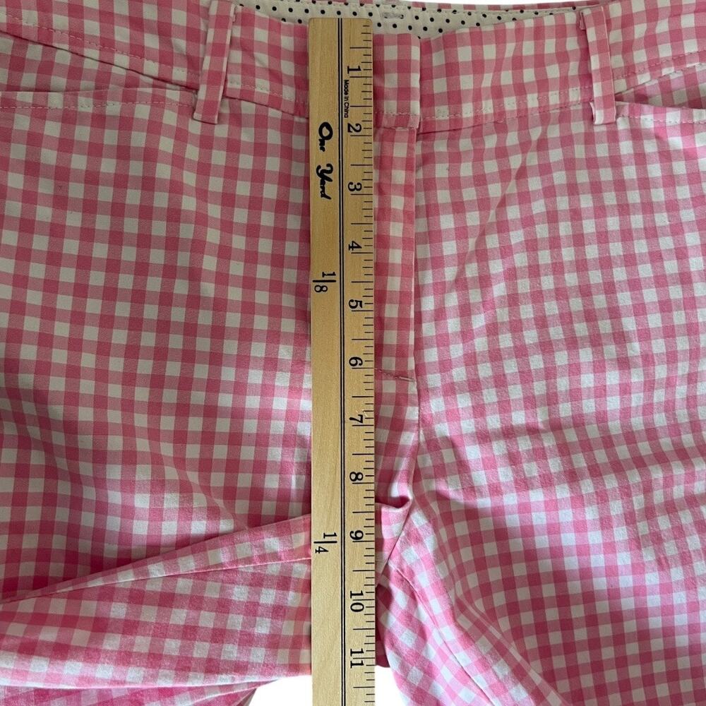 Talbots The Perfect Bermuda Short In Pink & White Gingham Size 2 - Picture 7 of 8